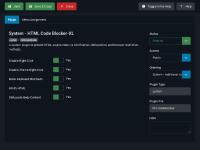 JOOMLA PLUGIN -  HTML Code Blocker-XL